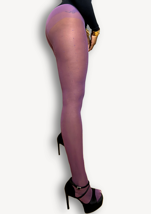 Dot Drift20 | Polka Dot Tights in Orchid whim