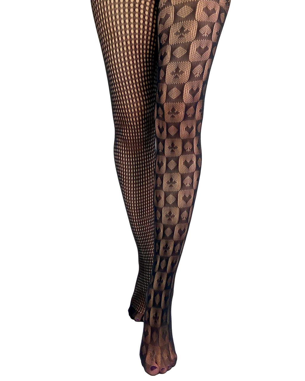 Spots 'n' Spades Net Tights | Black Tights