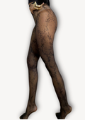Floral Veil | Fashion Tights in Midnight Bloom