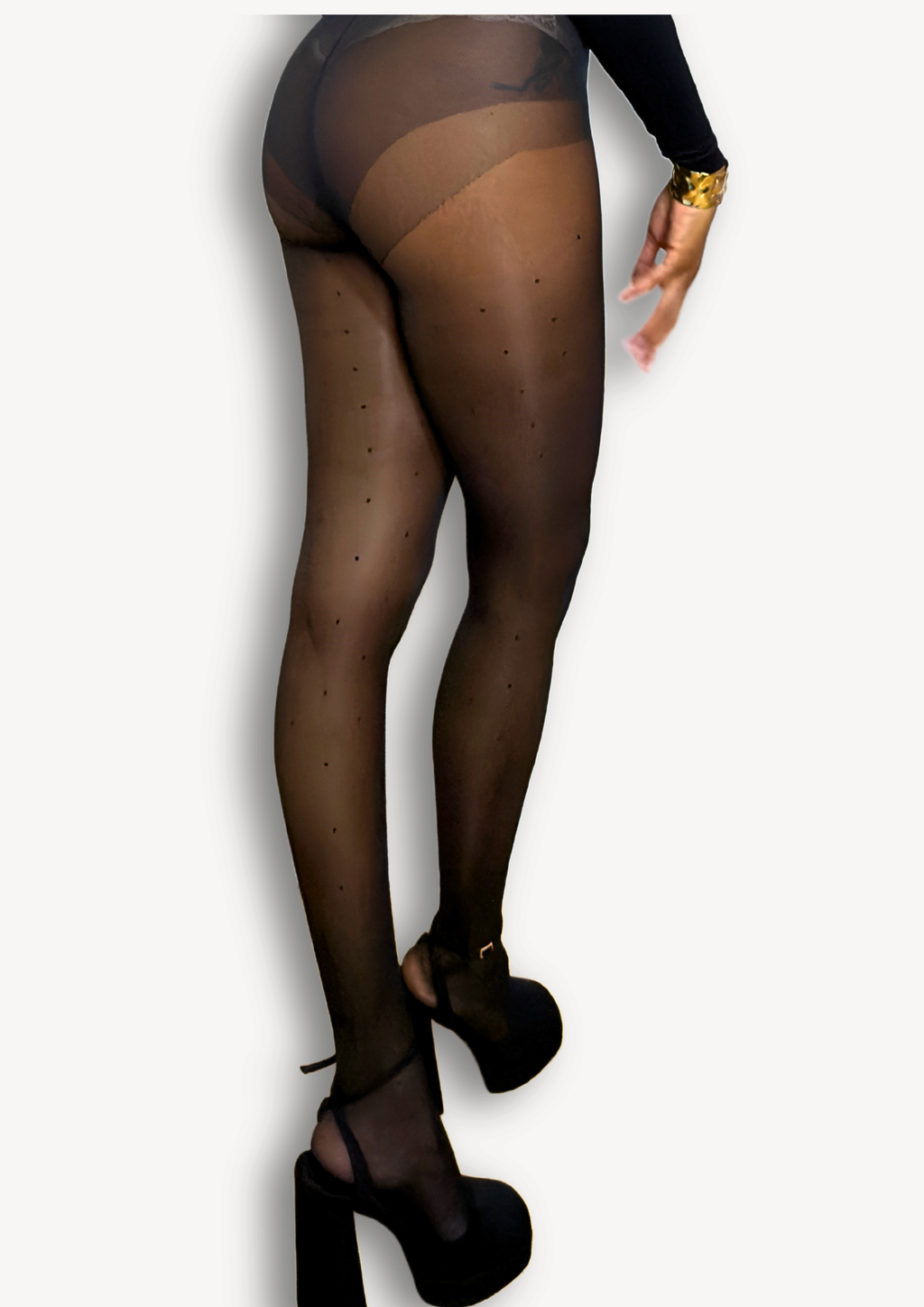 Dot Drift 20 | Polka Dot Tights in Moonlit Dot