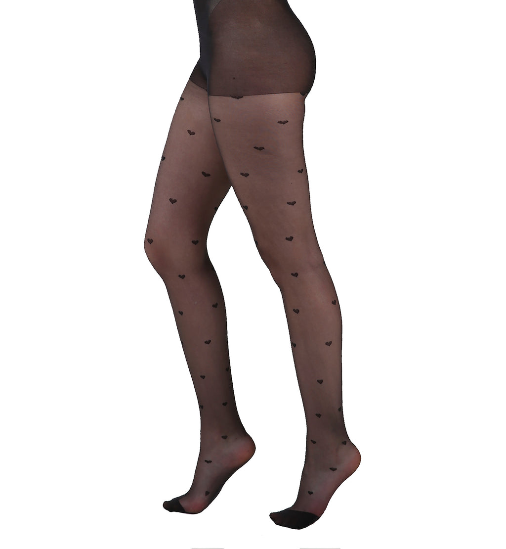 Heart Patten Tights | Extended Sizing