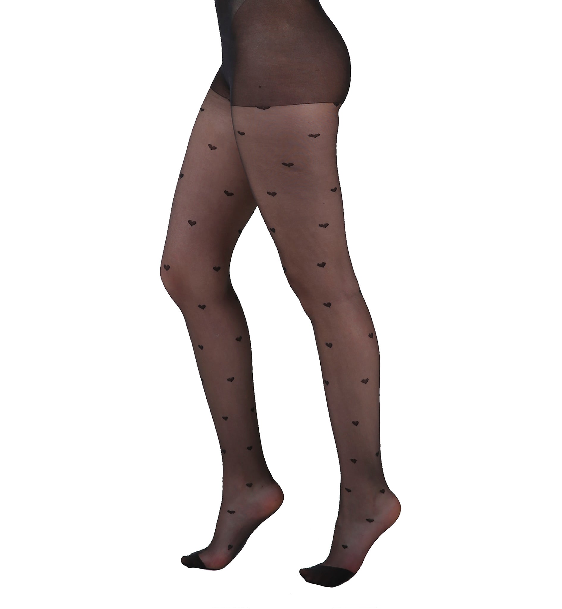 Heart Patten Tights | Extended Sizing