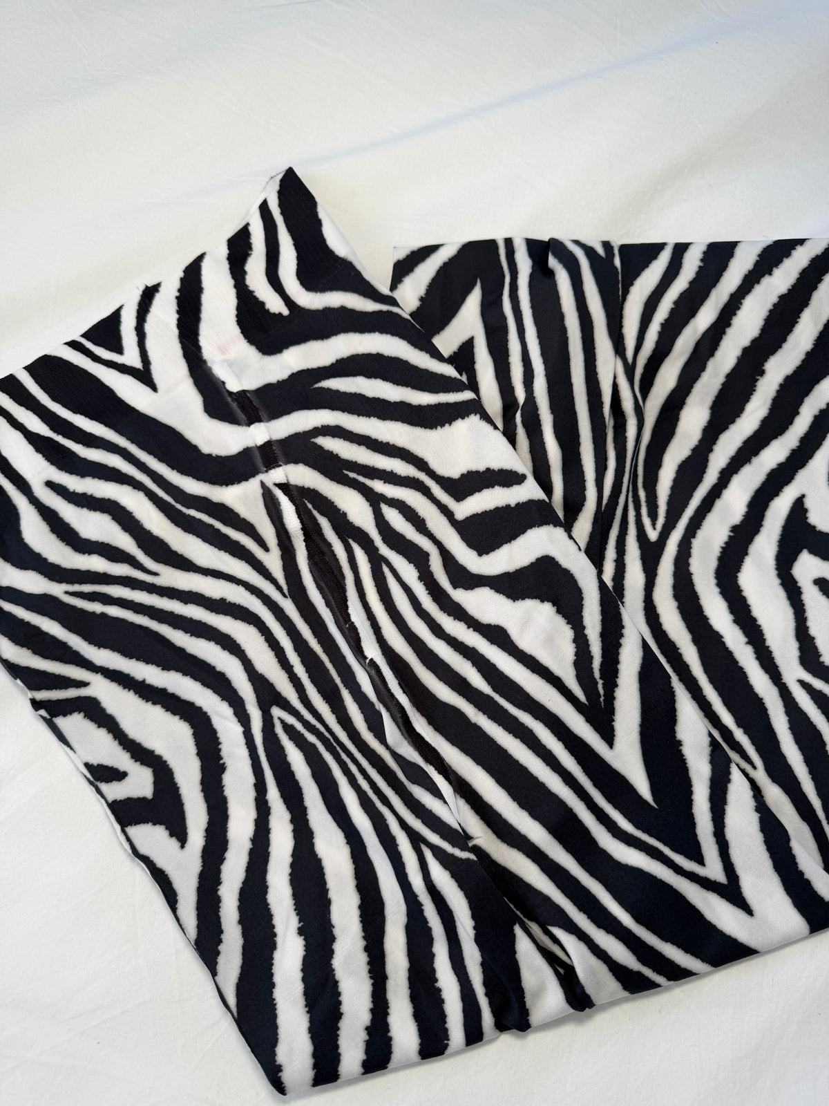Zebra Printed Tights | Inclusive sizing | Black and White