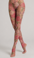 Summer Rose Printed Tights