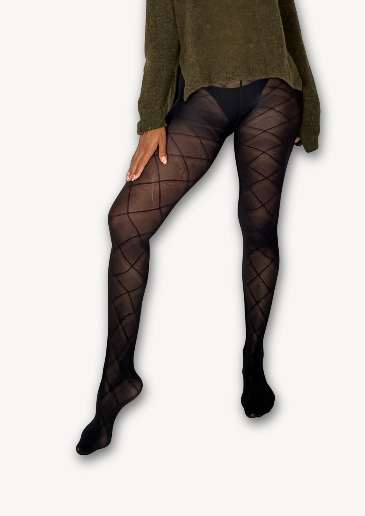 Interlace 30 Denier Diamond Tights – main product image