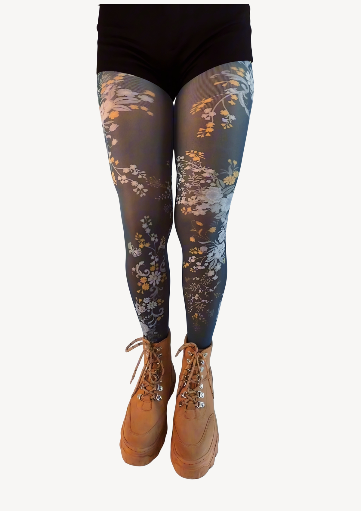 Japanese Floral Printed Tights, product image
