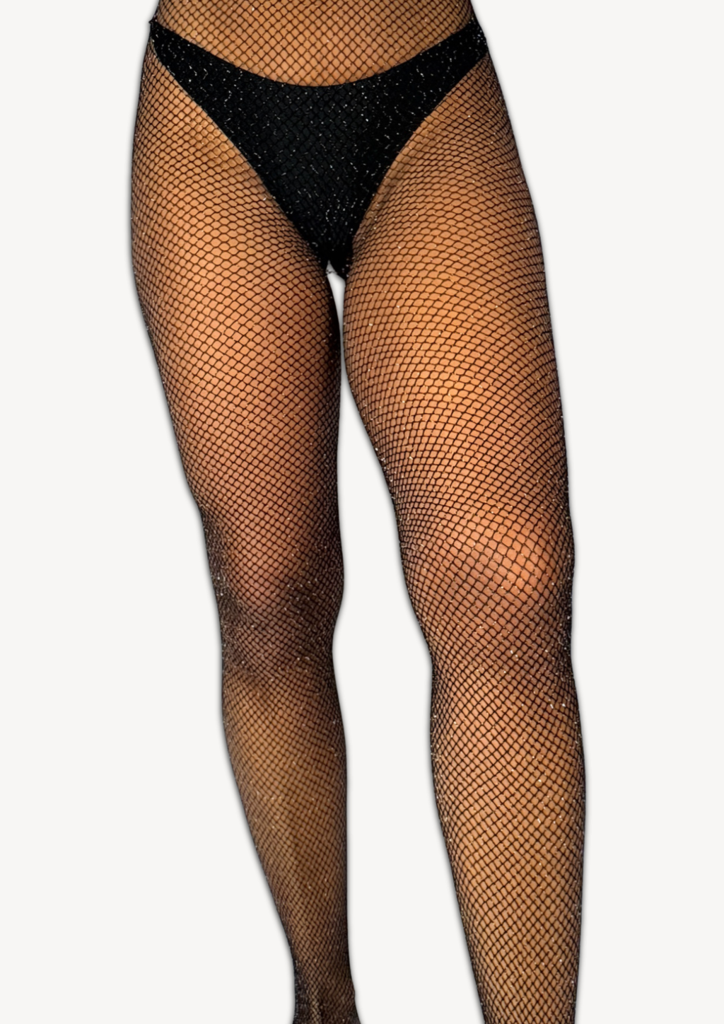 Silver Sparkle | Fishnet Tights