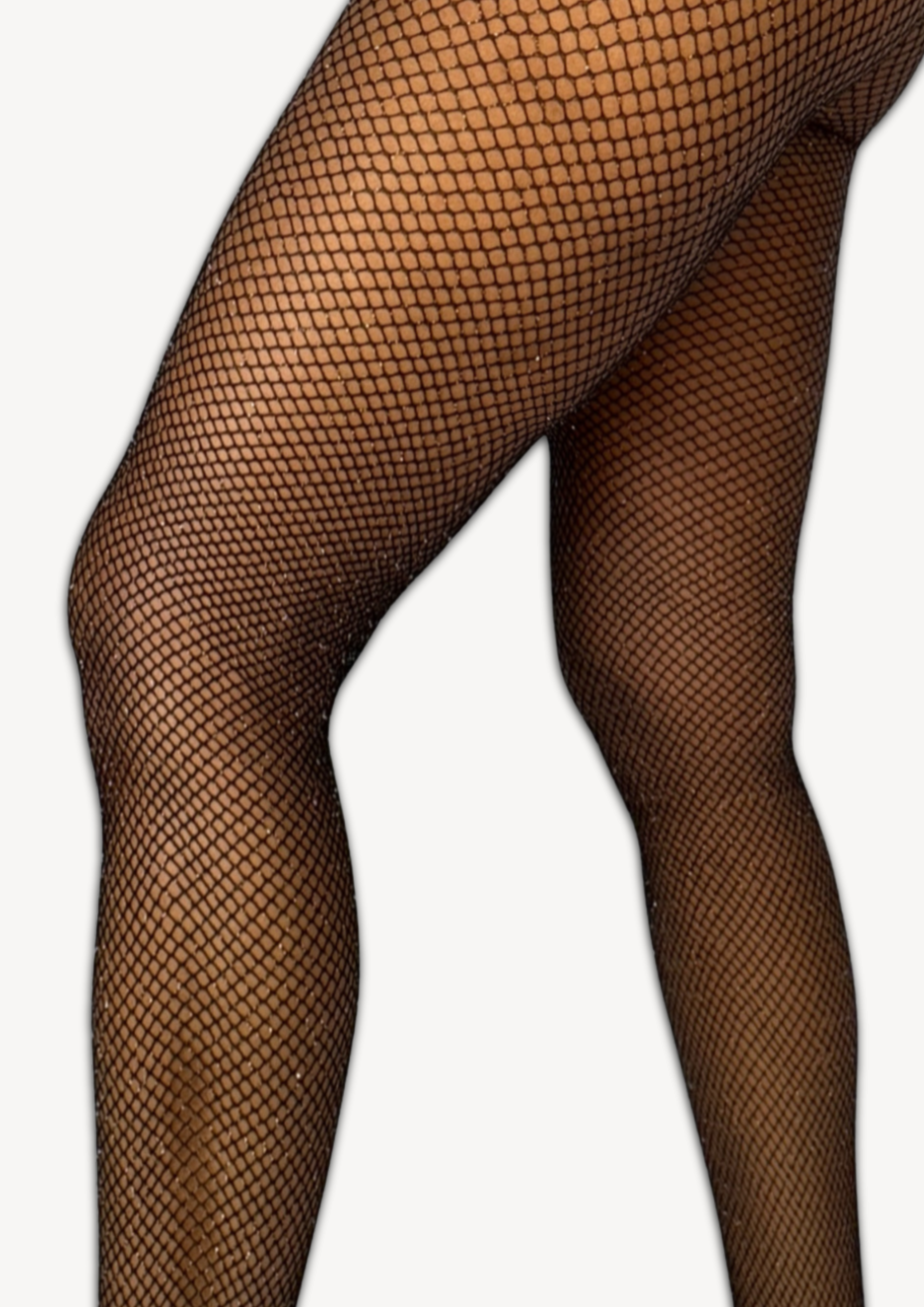 Silver Sparkle | Fishnet Tights