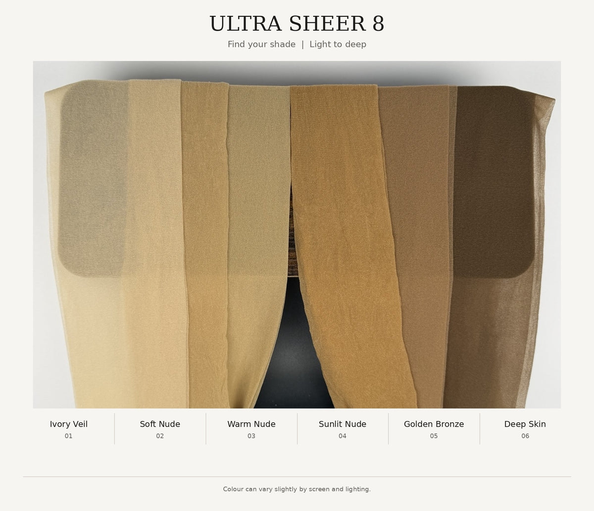 Ultra Sheer 8  | Skin Tone | Nudes | Inclusive Sizing