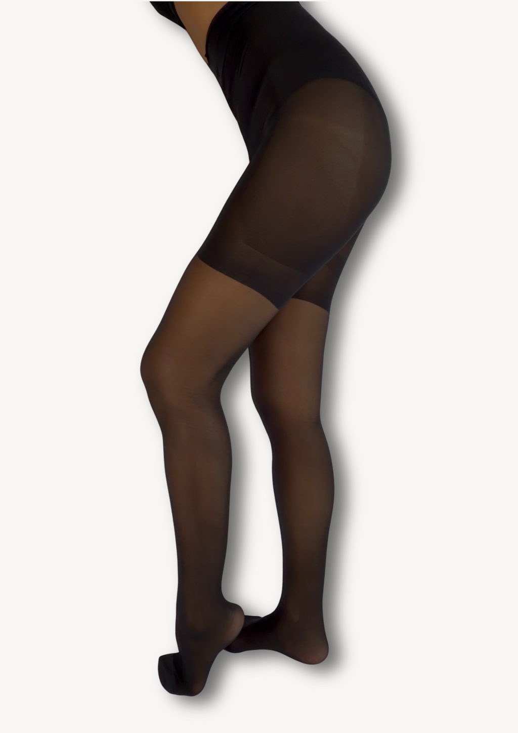 Contour 20 Sheer Shaping | High Waisted Tights | Black