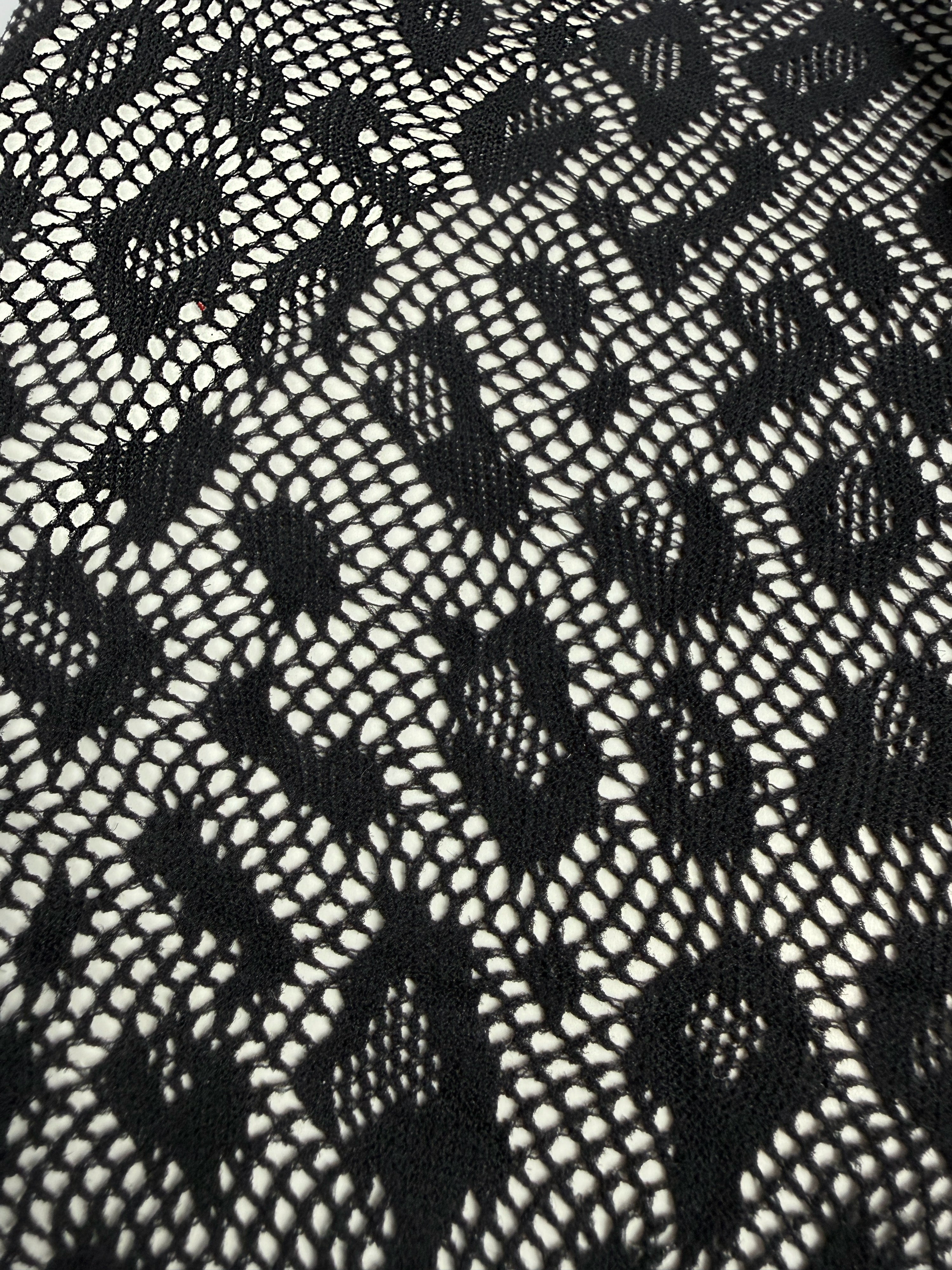 Leopard Print | Fishnet Tights in black