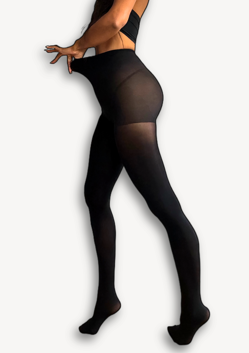 Sculpt 80 | Control Waist Shaping Tights in Midnight Noir