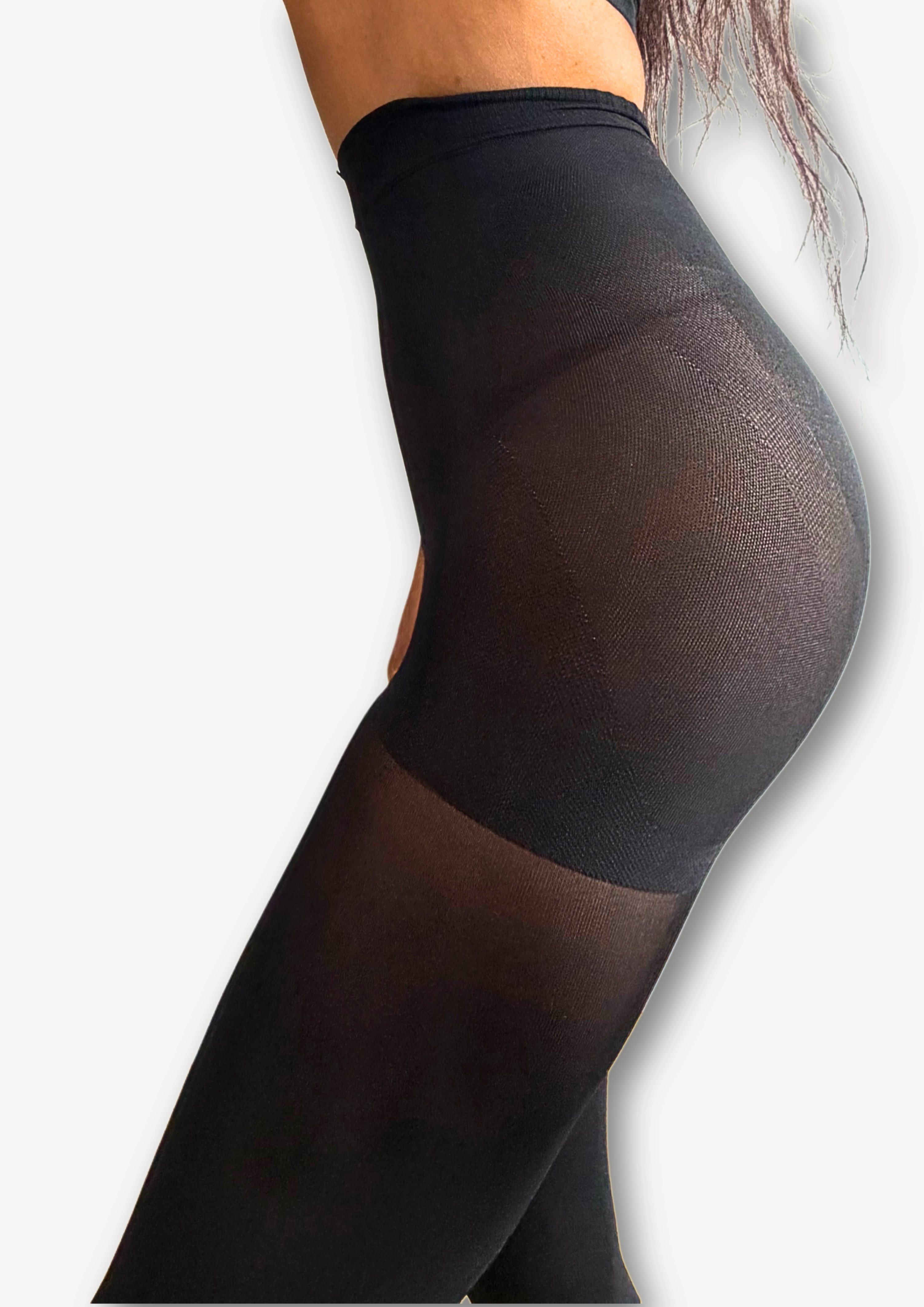 Sculpt 80 | Control Waist Shaping Tights in Midnight Noir