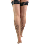 Snake Back Seam Hold-Ups | Nude